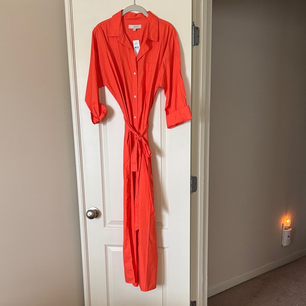 NEW with tags…LOFT Orange Maxi Dress